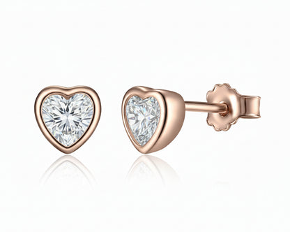 Amo One Love Rose gold-plated  Earrings