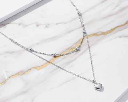 Septima Heart Gold-plated Necklace