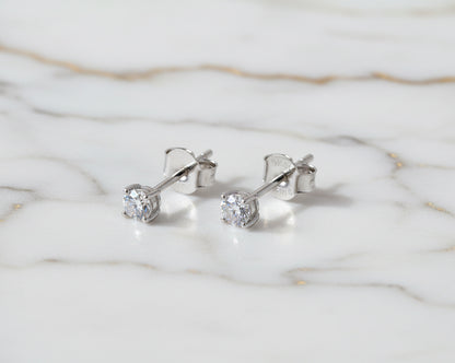 Eclipse Gold-plated Earrings with Moissanites