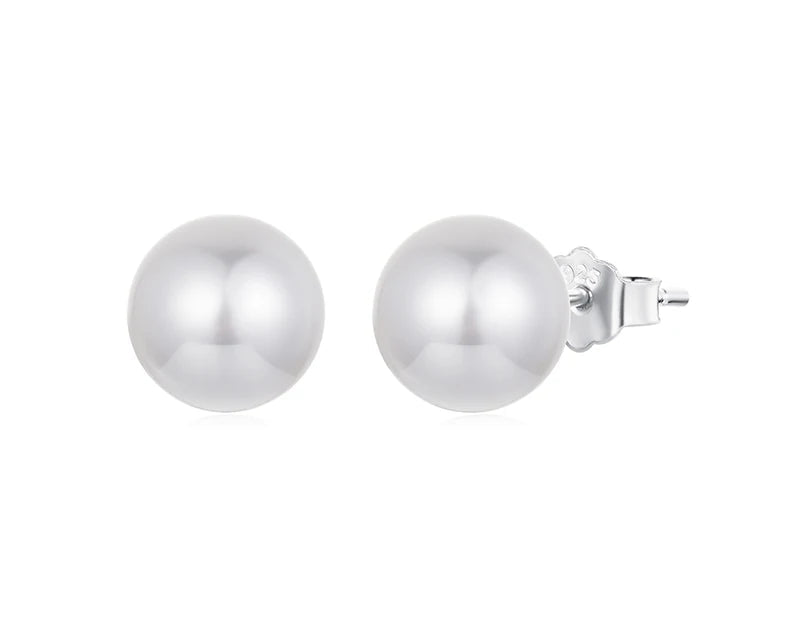 Clarae Pearl Silver Earrings
