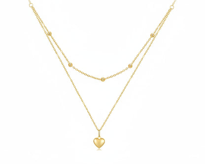 Septima Heart Gold-plated Necklace