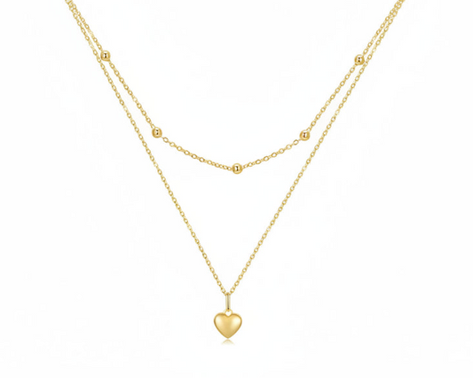 Septima Heart Gold-plated Necklace