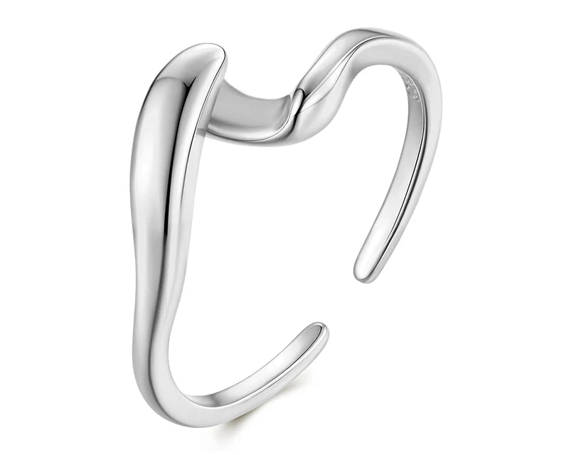 Dualis Flow Gold-plated Ring