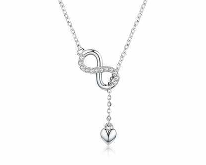 Infinity Love Rose gold-plated Chain Necklace