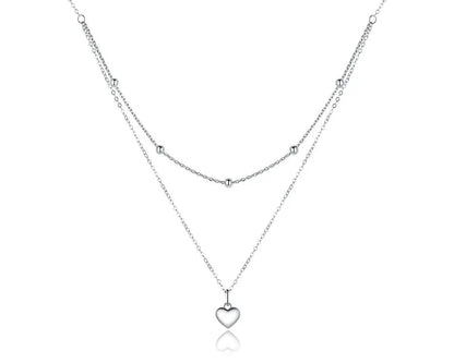 Septima Heart Gold-plated Necklace