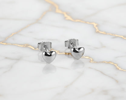 Septima Hearts Gold-plated Earrings