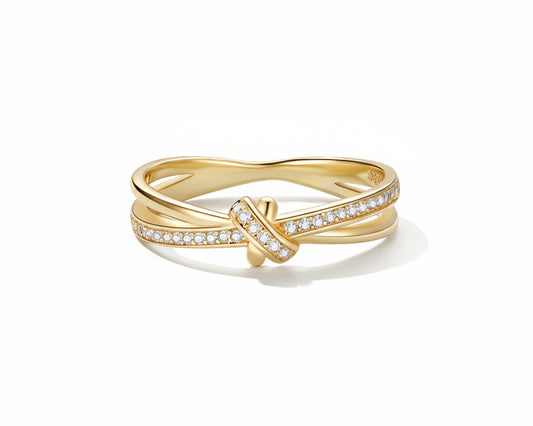 Symphony Knot Gold-plated Ring