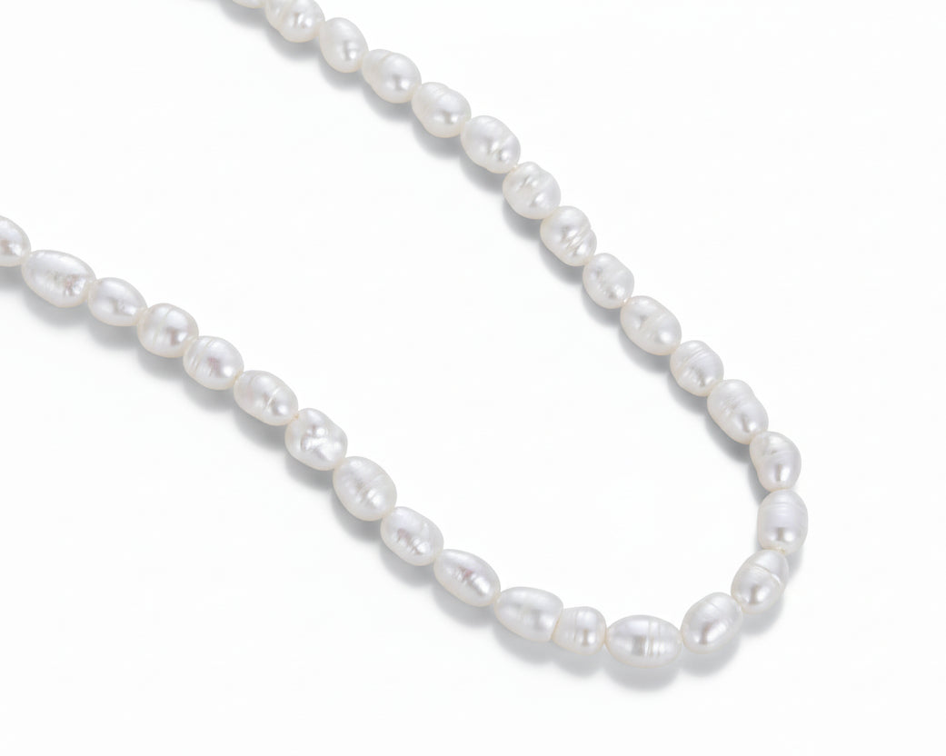 Clarae Pearl Silver Necklace