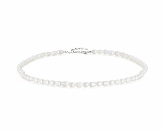 Clarae Pearl Silver Necklace