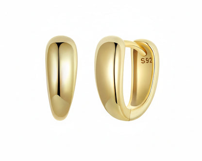 Ariaruna Gold-plated Hoop Earrings