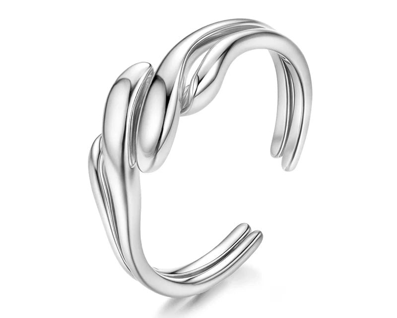 Dualis Flow Gold-plated Ring