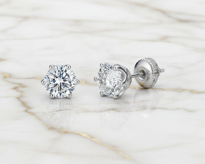 Sunrise Gold-plated Earrings with Moissanites