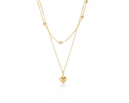 Septima Heart Gold-plated Necklace