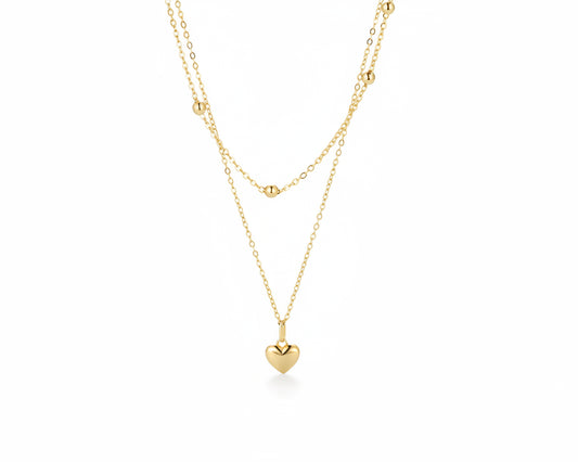 Septima Heart Gold-plated Necklace