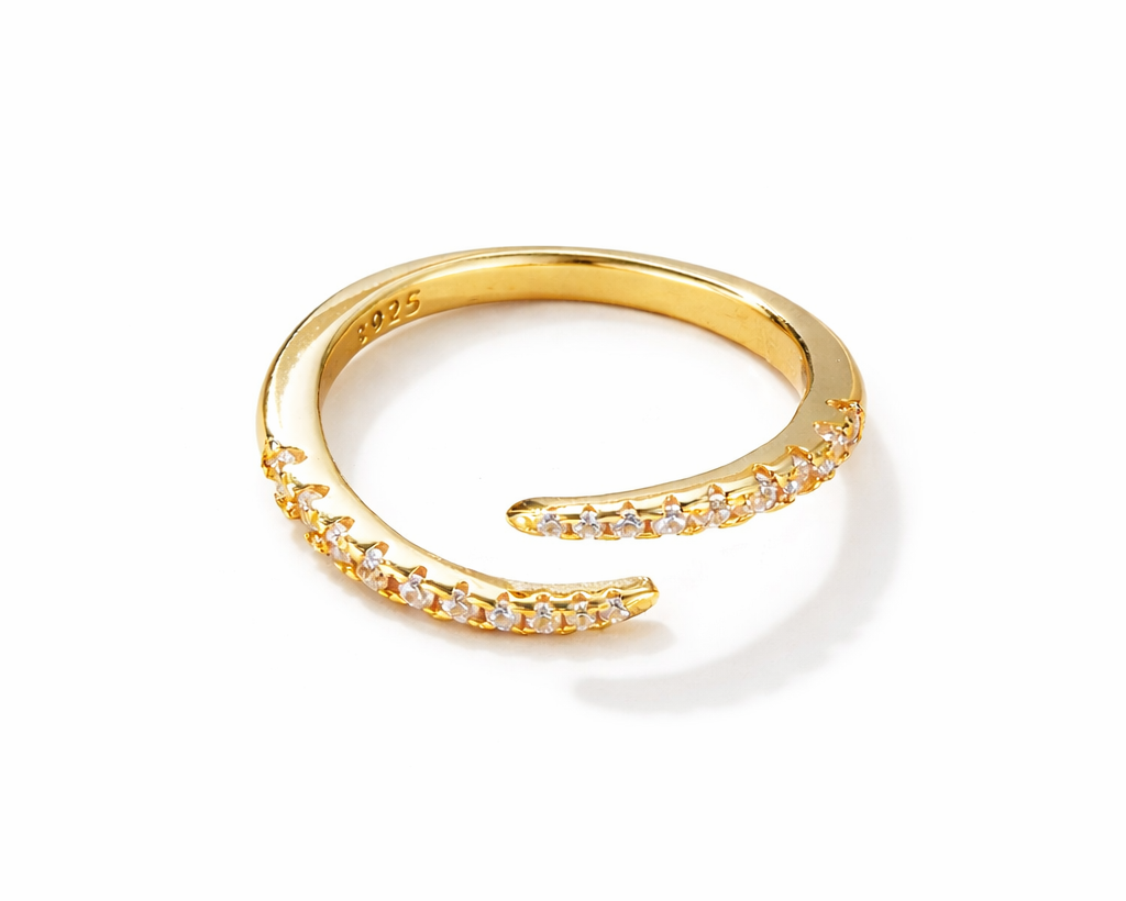 Serpenta Snake Tail Gold-plated Ring